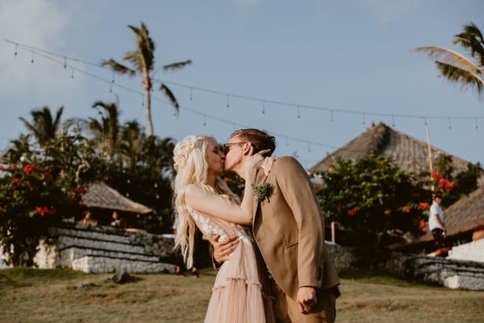 This Free-Spirited Uluwatu Surf Villas Wedding in Bali is Totally Eco-Friendly